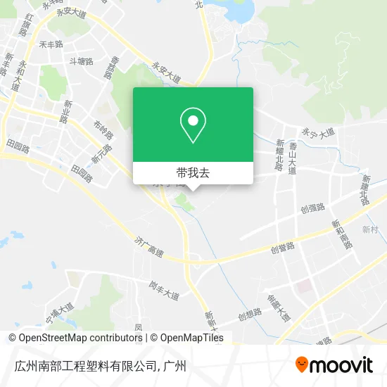 広州南部工程塑料有限公司地图