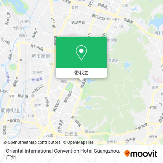 Oriental International Convention Hotel Guangzhou地图