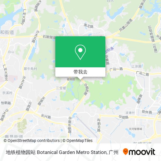 地铁植物园站 Botanical Garden Metro Station地图