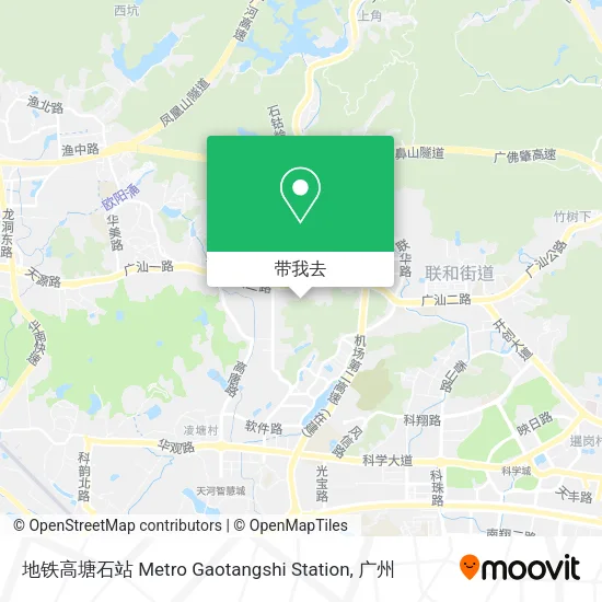 地铁高塘石站 Metro Gaotangshi Station地图