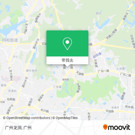 广州龙洞地图