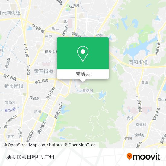 膳美居韩日料理地图
