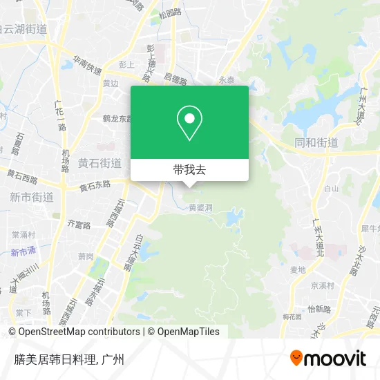 膳美居韩日料理地图