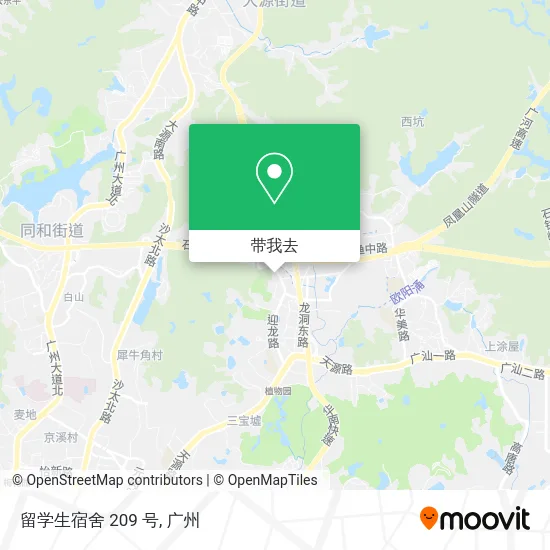 留学生宿舍 209 号地图