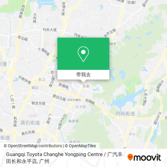 Guangqi Toyota Changhe Yongping Centre / 广汽丰田长和永平店地图