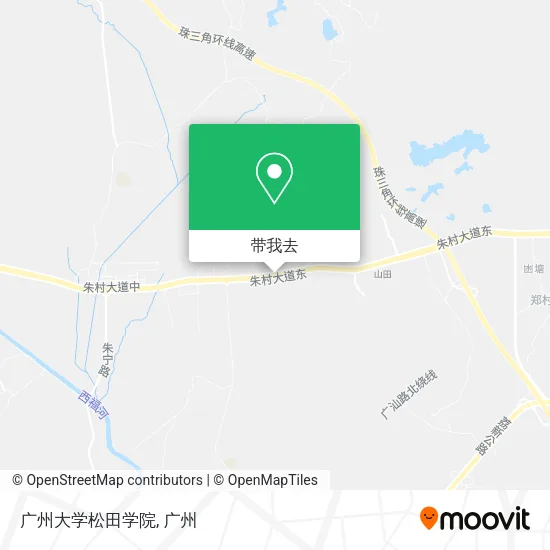 广州大学松田学院地图