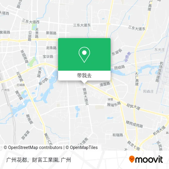 广州花都。財富工業園地图