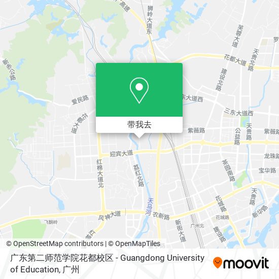 广东第二师范学院花都校区 - Guangdong University of Education地图