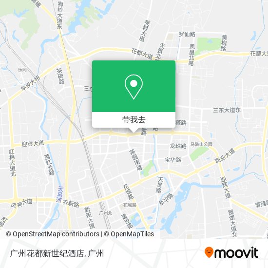 广州花都新世纪酒店地图