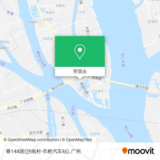 番148路(沙南村-市桥汽车站)地图