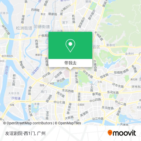友谊剧院-西1门地图