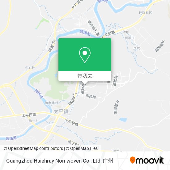 Guangzhou Hsiehray Non-woven Co., Ltd地图