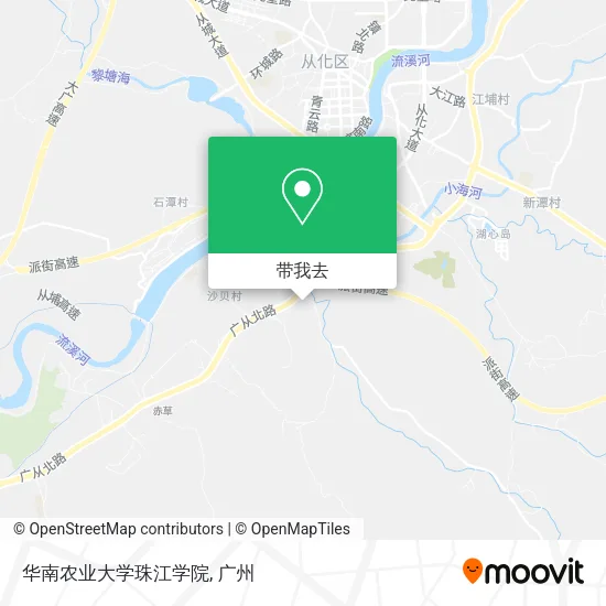 华南农业大学珠江学院地图