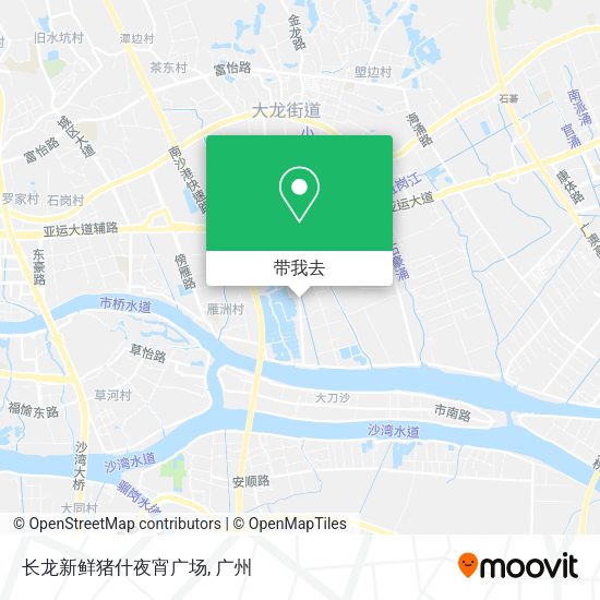 长龙新鲜猪什夜宵广场地图