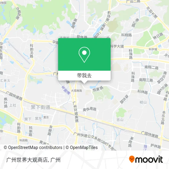 广州世界大观商店地图
