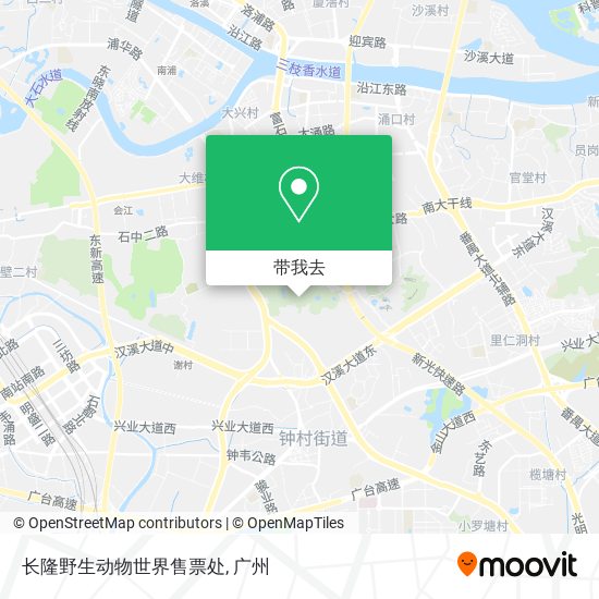 长隆野生动物世界售票处地图