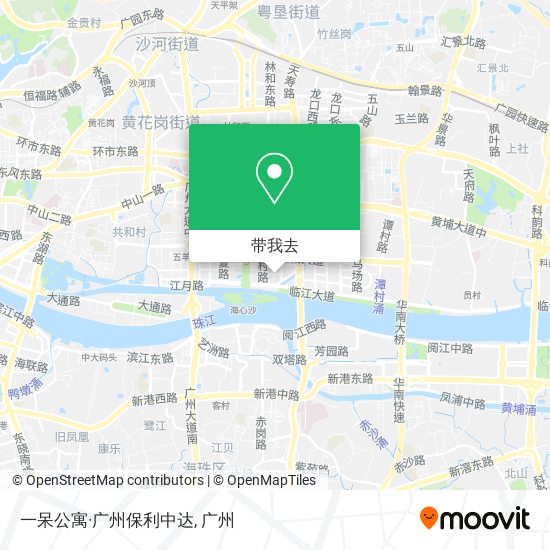 一呆公寓·广州保利中达地图