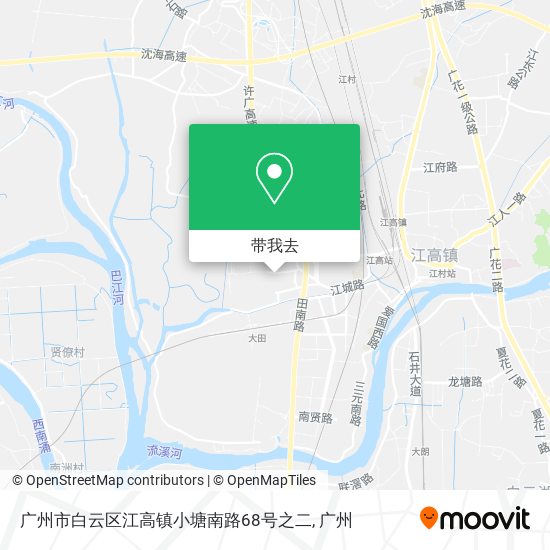 广州市白云区江高镇小塘南路68号之二地图