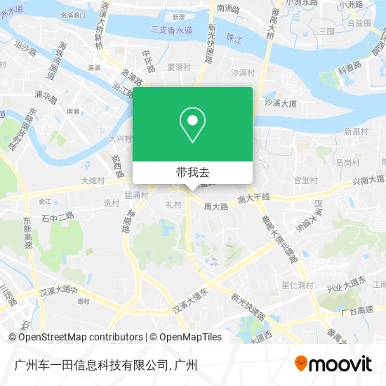 广州车一田信息科技有限公司地图