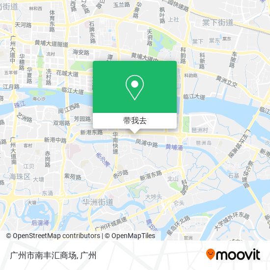 广州市南丰汇商场地图