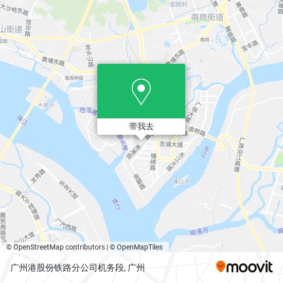 广州港股份铁路分公司机务段地图