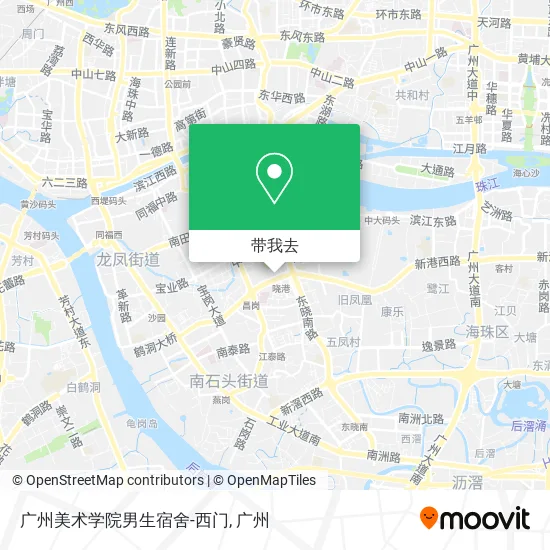 广州美术学院男生宿舍-西门地图