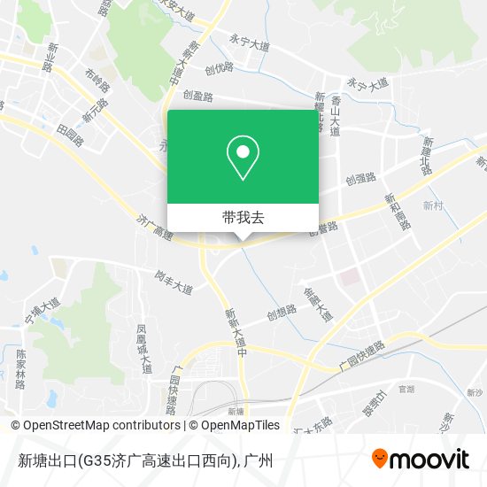 新塘出口(G35济广高速出口西向)地图