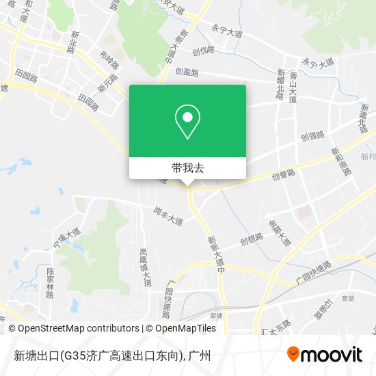 新塘出口(G35济广高速出口东向)地图