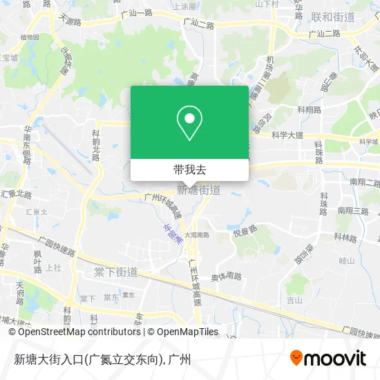 新塘大街入口(广氮立交东向)地图