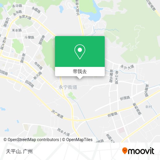 天平山地图