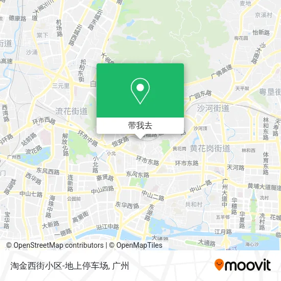 淘金西街小区-地上停车场地图