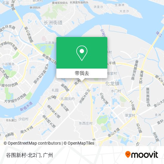 谷围新村-北2门地图