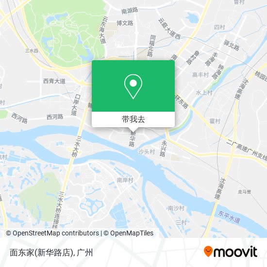 面东家(新华路店)地图