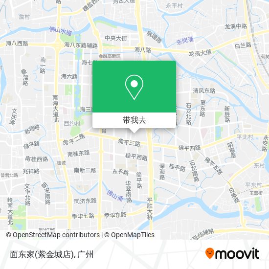 面东家(紫金城店)地图