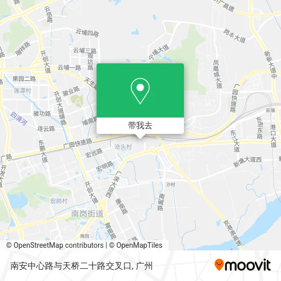 南安中心路与天桥二十路交叉口地图