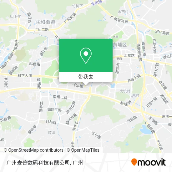 广州麦普数码科技有限公司地图