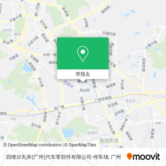四维尔丸井(广州)汽车零部件有限公司-停车场地图