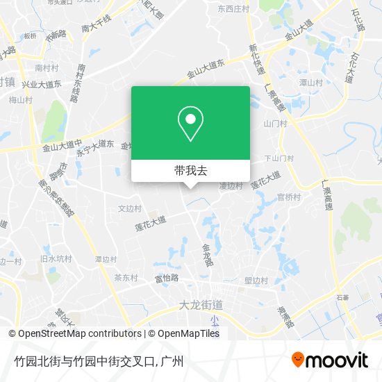竹园北街与竹园中街交叉口地图