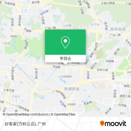 好客家(万科云店)地图