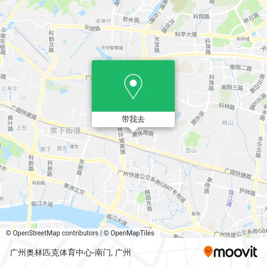 广州奥林匹克体育中心-南门地图