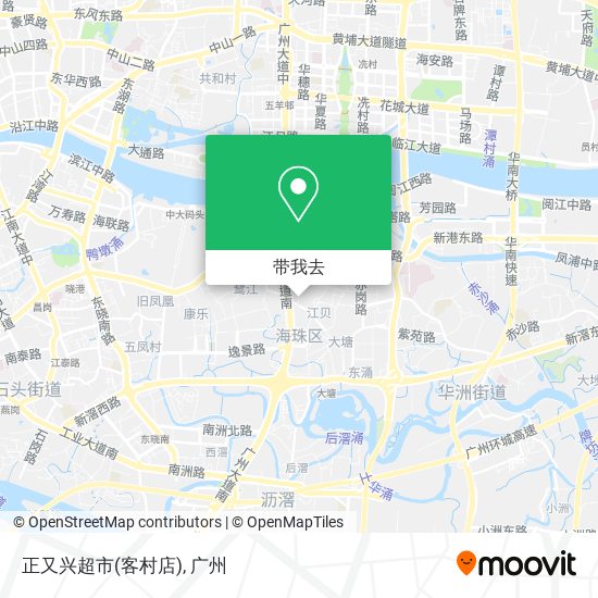 正又兴超市(客村店)地图