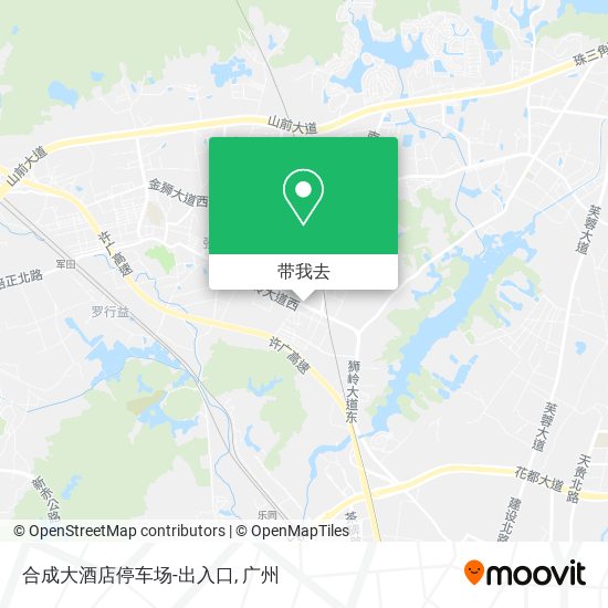 合成大酒店停车场-出入口地图