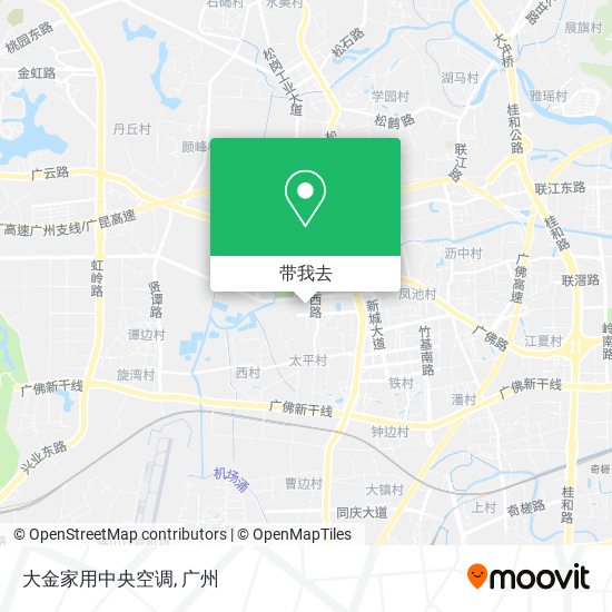 大金家用中央空调地图