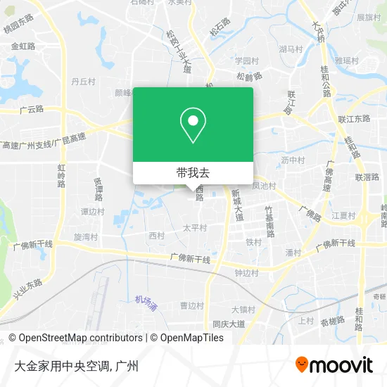 大金家用中央空调地图