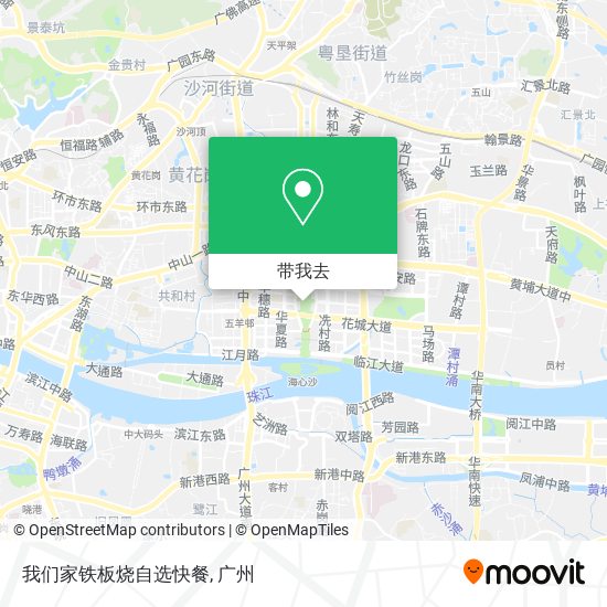 我们家铁板烧自选快餐地图