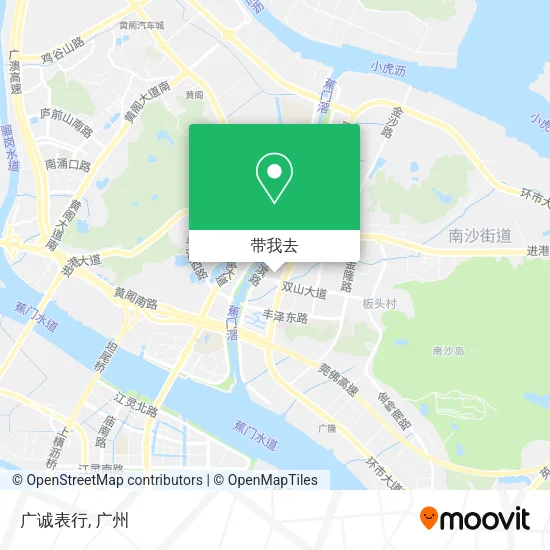 广诚表行地图