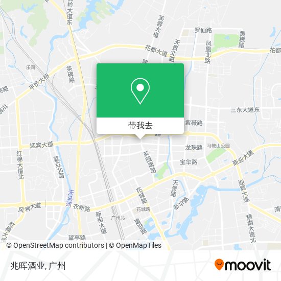 兆晖酒业地图