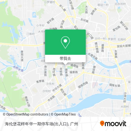 海伦堡花样年华一期停车场(出入口)地图