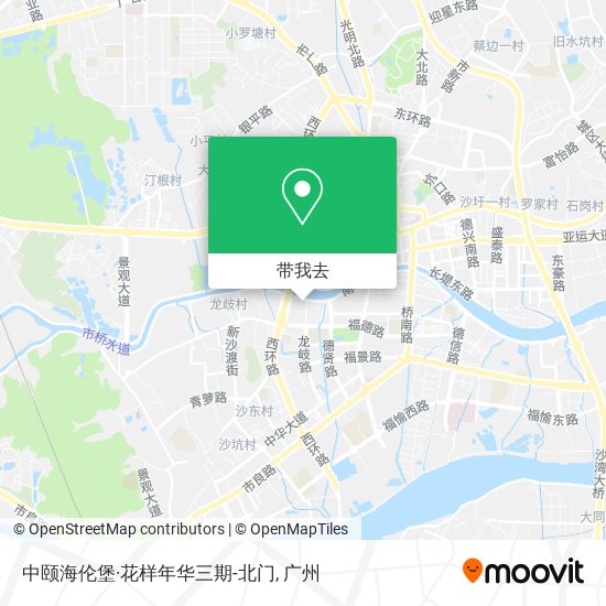 中颐海伦堡·花样年华三期-北门地图