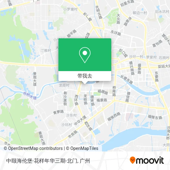 中颐海伦堡·花样年华三期-北门地图